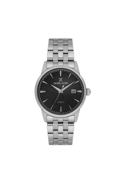 Daniel Klein Steely Silver Stainless Steel Watch for Men DK.1.14286-2