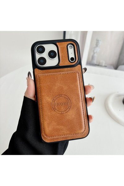 HYPERSOFT Magnetic Leather Case for iPhone 18 Pro (6.3 Inches) with Card Hold...
