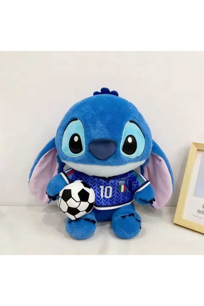 OEM Jucărie interactivă, Stitch Starul Fotbalului, 22 cm, albastru închis