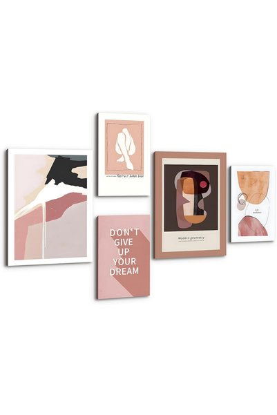 Generic HONEYBABY Framed Canvas Wall Art for Living Room Boho Wall Art Minima...