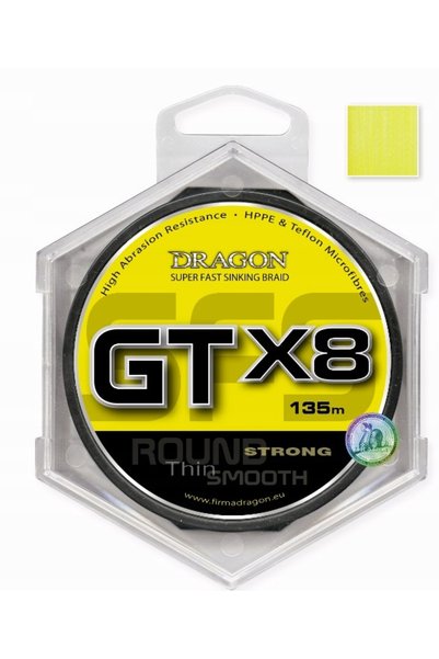 Dragon Plecionka SFS GT X8 Sinking 135 m 0.15 mm 12.30 kg