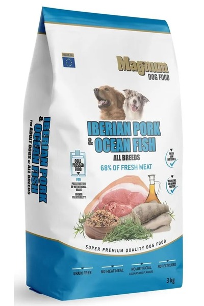 MAGNUM Carne de porc iberică și pește de ocean 3kg