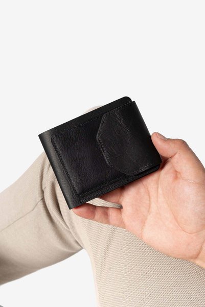 Niki Leather Πορτοφόλι Massa Vintage από γνήσιο δέρμα με μαγνητικό κάλυμμα