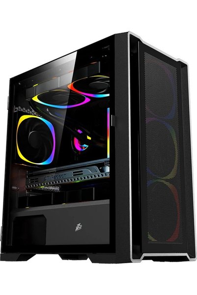 1ST PLAYER Θήκη 1stPlayer mATX - TRILOBITE T4 Mesh Black - (T4-BK-4F1)
