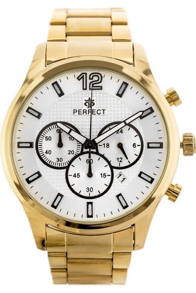 PERFECT CH01M Ανδρικό Ρολόι - Χρονογράφος (zp355c) + Κουτί - (CH01M-05)