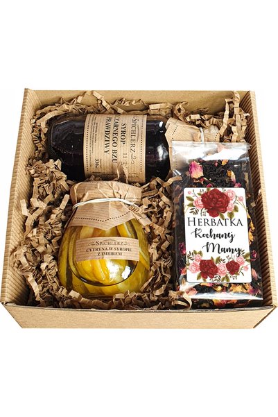 NO BRAND CADOU DE ZIUA MAMEI PENTRU MAMĂ: SET CADOU CU CEAI, MARMELADĂ ȘI SIROP