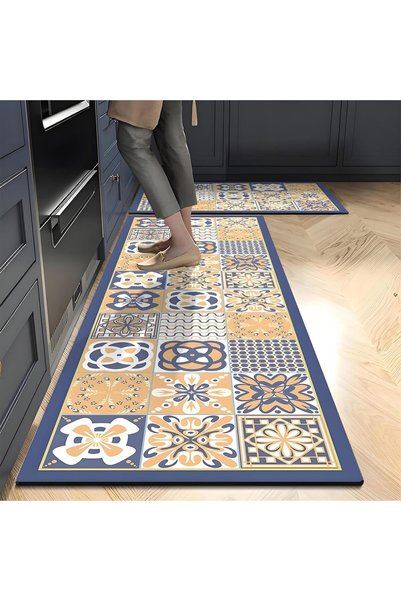 Generic Kitchen Mats for Floor 2Pcs, Washable Anti Fatigue Mat for Cushioned,...
