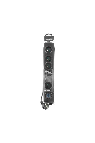 Qoltec 50112 Prelungitor cu 6 prize, 3m, cu protecție la supratensiune