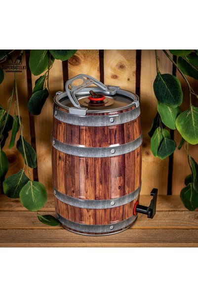 SuperButelki Mini-butoi de bere de 5L cu robinet