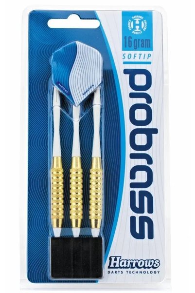 Harrows Săgeți pentru jocul de darts SOFT PRO BRASS 16g 3 bucăți