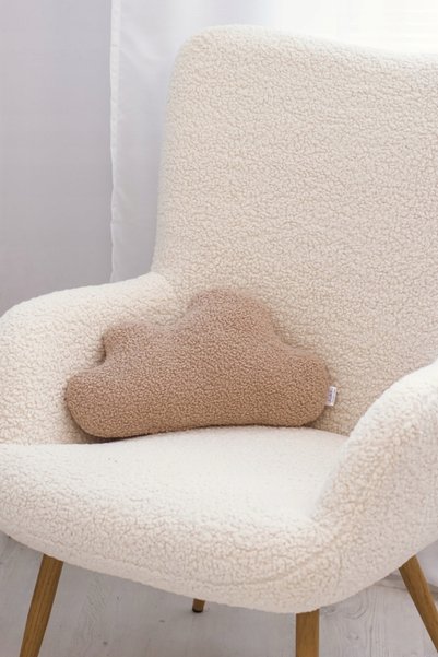 NO BRAND Pernă decorativă CLOUD BOUCLE BEIGE