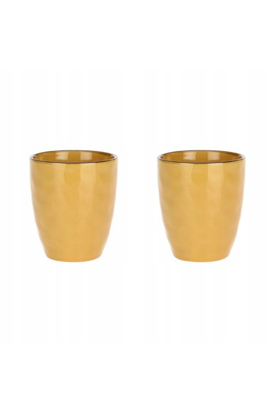 NO BRAND ROSE&TULIPANI CONCERTO OCRA Set de 2 căni 330 ml