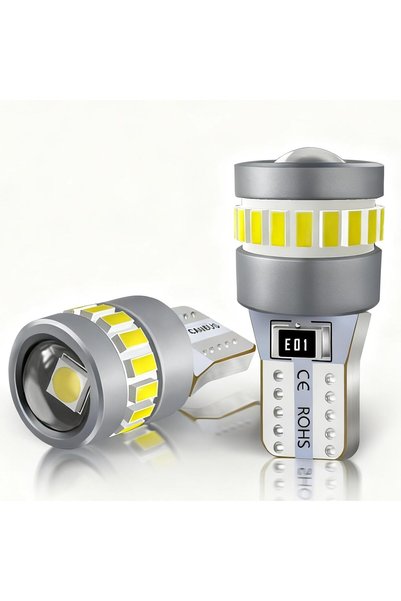 KASTWAVE قطعتان من مصابيح LED داخلية للسيارة 12 فولت، مصباح جانبي 501 W5W، مص...