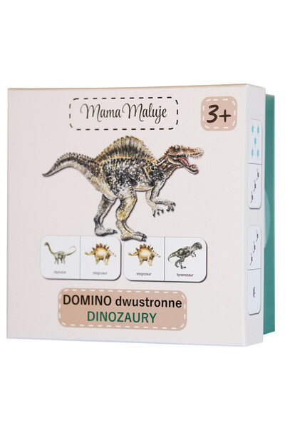 Mama Maluje Domino cu două fețe Dinozauri