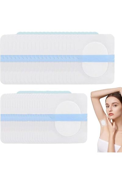 SYOSI 40 Pcs Underarm Sweat Pads for Women Men, Disposable Self Adhesive Armp...