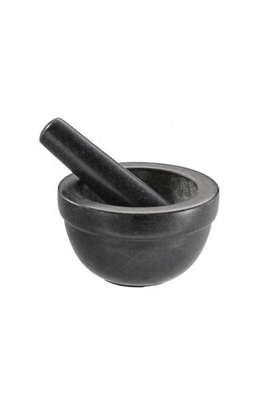 rösle Mojar de granit de 14 cm cu pistil pentru ierburi și condimente, negru