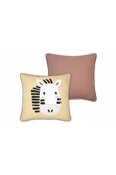 Stof Pernă decorativă din bumbac, cu design zebră, pentru copii, 40x40