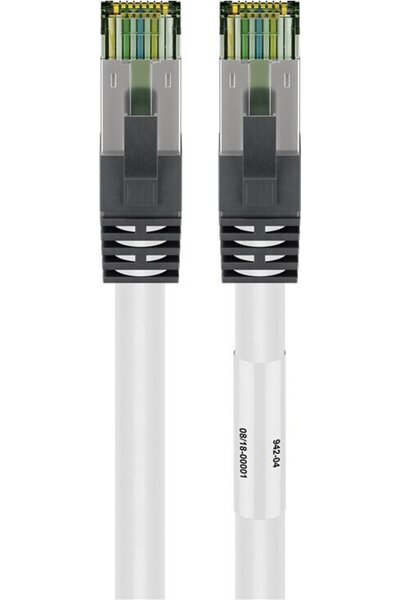 goobay Καλώδιο Patch RJ45 (CAT 6A, 500 MHz) με ακατέργαστο καλώδιο S/FTP CAT ...