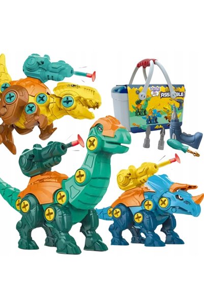 Jokomisiada Set de construcție dinozauri în cutie de asamblat
