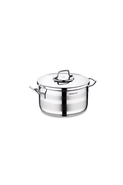 Generic Korkmaz Luxury Stainless Steel Pot - Silver - 16X9Cm