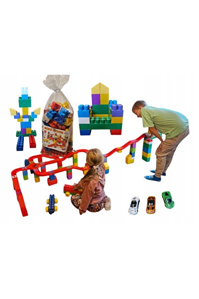 NO BRAND Set de construcție Bobo System cu șantier - set mediu 607