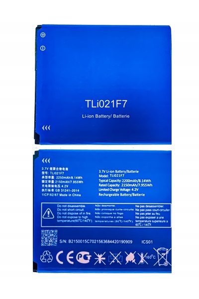 NO BRAND BATERIE NOUĂ TLI021F7 ALCATEL MW70KV ALCATEL EE Mini 2 4G LTE ALCATE...