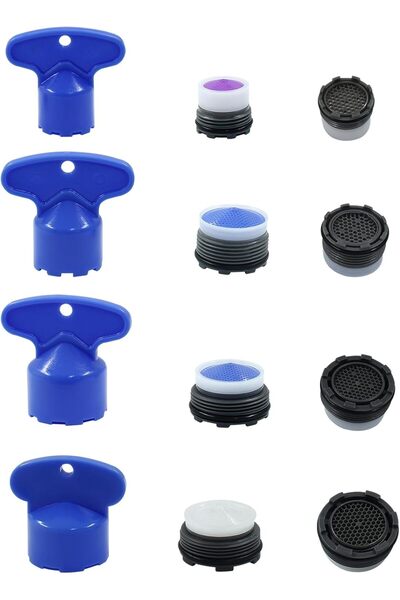Generic 8 Pcs Faucet Aerator, Aerator Replacement for Sink Faucet Flow Restri...