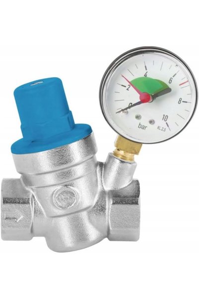 DIAMOND REDUCTOR REGULATOR DE PRESIUNE APĂ CU MANOMETRU FI 1" CALIBRUL DN25 A...