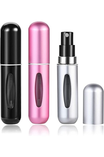 TERRIFI عبوات عطر قابلة لإعادة التعبئة (3 قطع)، زجاجات رش صغيرة للسفر سعة 6 م...