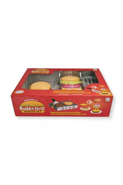 Jokomisiada Set de jucării burger cu grătar