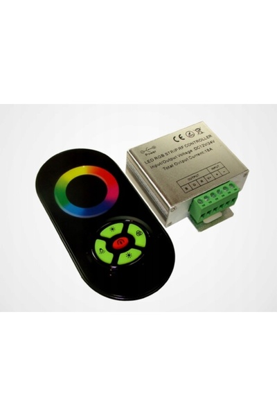 Bowi Controler tactil RF LED 18A cu 5 taste, telecomandă neagră