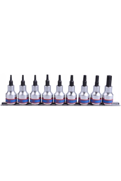 King Tony KPL.NASADEK TORX 3/8'' 9 bucăți T10-T50 SHINE