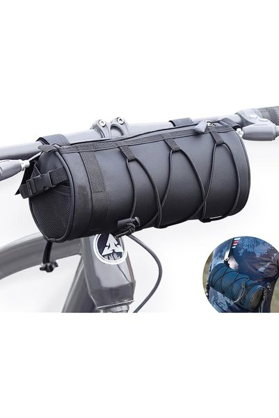 Generic 2.5L Waterproof Bike Handlebar Roll Bag – Large Capacity Front Storag...