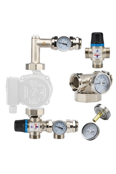 DAMIX GRUP DE AMESTECARE PENTRU DISTRIBUITOR DE PARDOSEALĂ FĂRĂ POMPĂ 20-45 °...