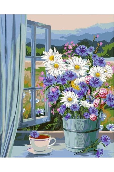 Generic الرسم بالأرقام للكبار المبتدئين، مجموعات رسم بالأرقام للزهور للكبار ع...
