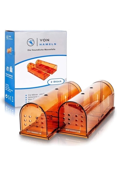 NO BRAND Capcană pentru șoareci și șobolani. Set de 2 capcane vii.