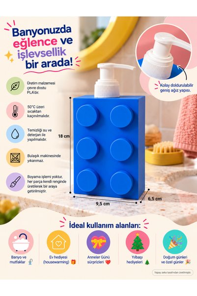 Maflen Modern Blok Tasarımlı Dekoratif Sabunluk