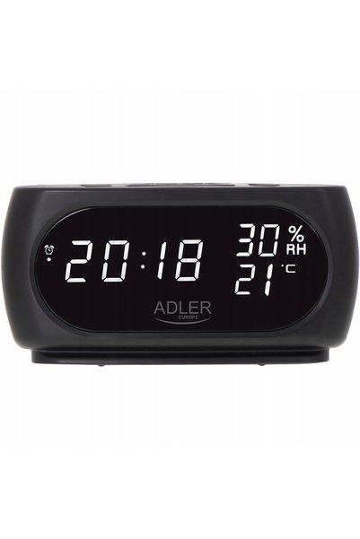 adler Ceas digital AD 1186 Negru cu alarmă