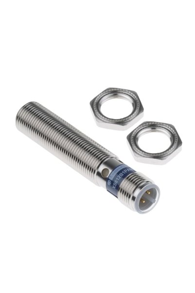 TELEMECANİQUE مستشعر قرب حثي بقضيب ملولب طراز XS612B1PAM12، M12 x 1 PNP XS 48V تيار مستمر 4 مم 58 فولت تيار مستمر 200 مللي أمبير