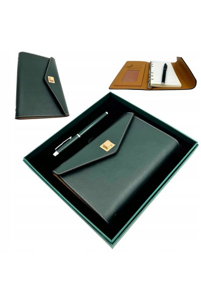 GIFTDECO Set cadou elegant - Agendă din piele cu pix în cutie cadou