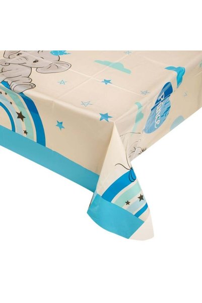SHOPIENS Fata de masa din plastic elefant curcubeu prince de unica folosinta ...