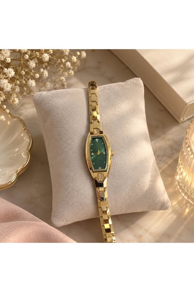Mihristore Gold Kadın Saat Kadın Kol Saati Hediyelik Aksesuar Saat Sevgiliye Hediye