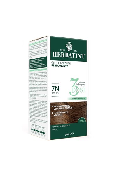 Herbatint Gel colorant blond 7N, 3 bucăți