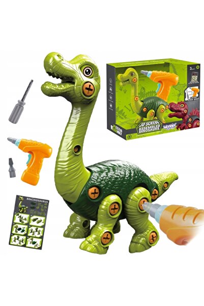 woopie SET DE CONSTRUCȚIE DINOZAUROI PENTRU MAȘINĂ DE FORAT/ȘURUBUIT CU ROTIRE