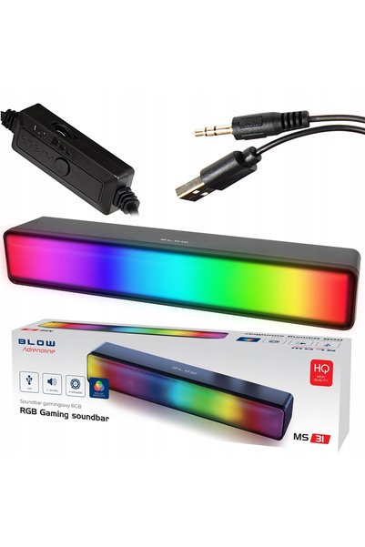Blow Boxe PC 2.0 Gaming Soundbar Culori LED RGB USB 5V