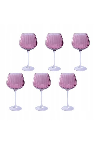 NO BRAND ROSE&TULIPANI PRISMIA Set de 6 pahare 460 ml