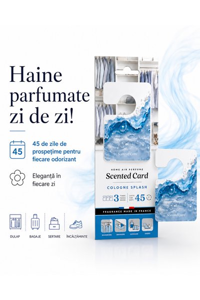 Elix Set 3 Odorizante pentru dulap si haine – parfum citrice Cologne Splash