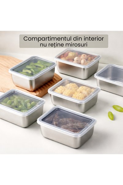 Grandia Set of 6 Stainless Steel Casseroles with Transparent Lids