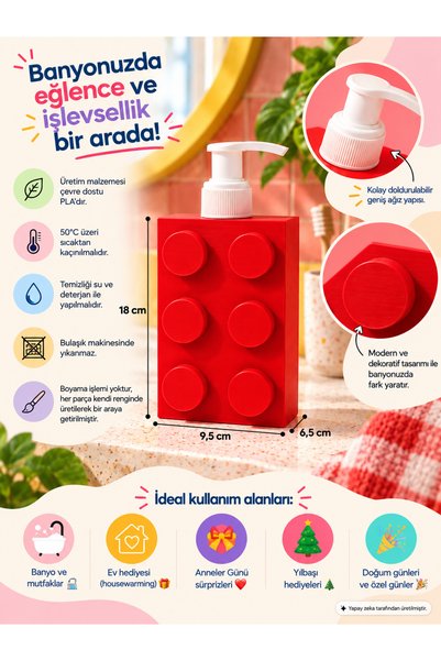 Maflen Modern Blok Tasarımlı Dekoratif Sabunluk