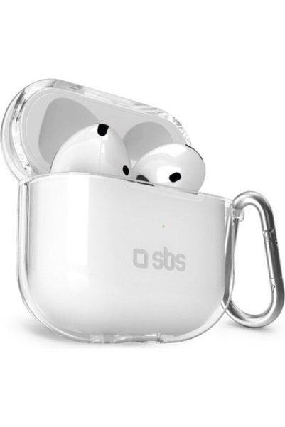 SBS Θήκη Σιλικόνης Airpods 4 Διαφανής - (TEAPCOV4T)